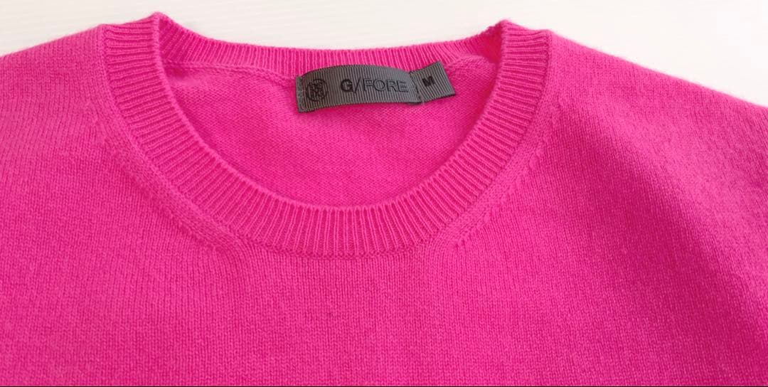 G/FORE ピンク カシミヤセーター ジーフォア