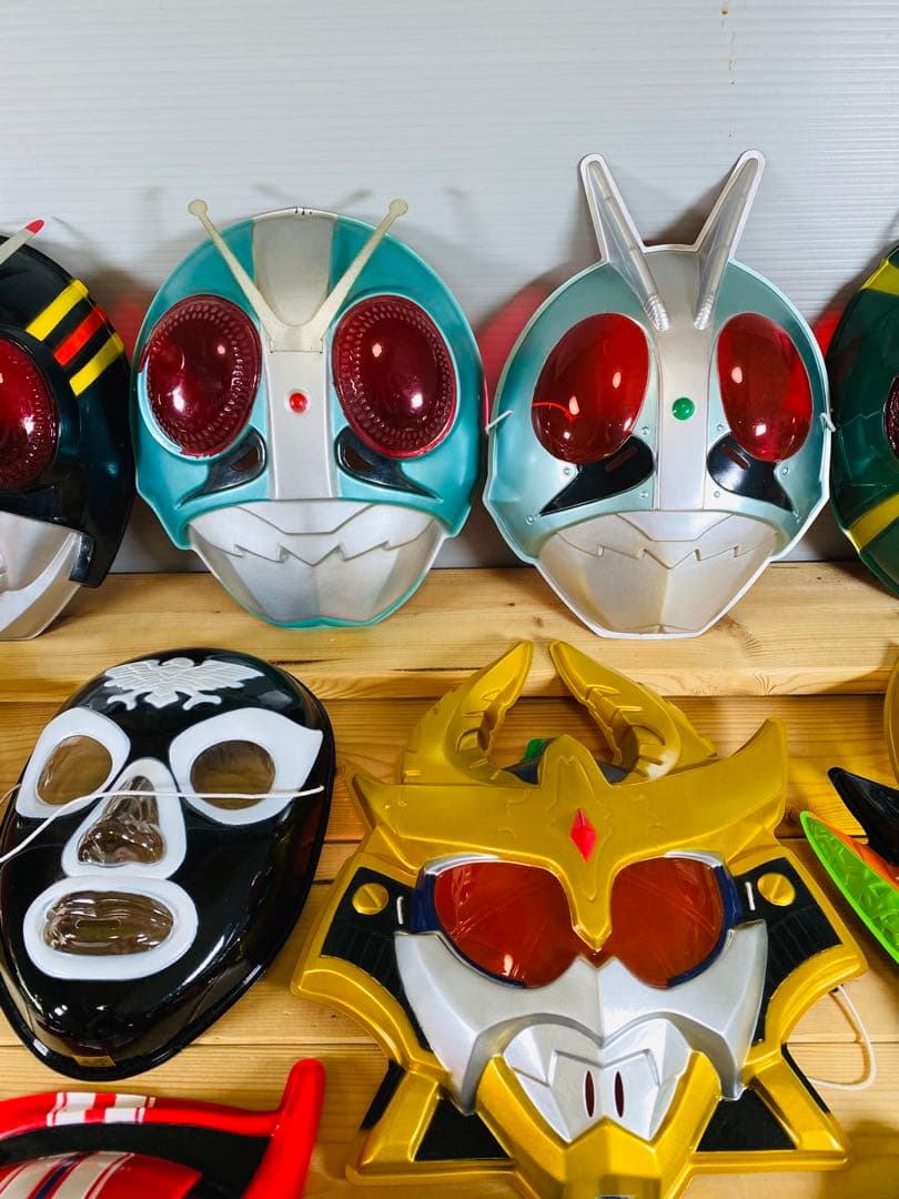 仮面ライダー　フィギュア　特撮　怪人　昭和レトロ　　お面　おめん　まとめ