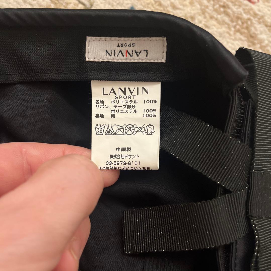 LANVIN SPORT ブラックキャップ 調整可能