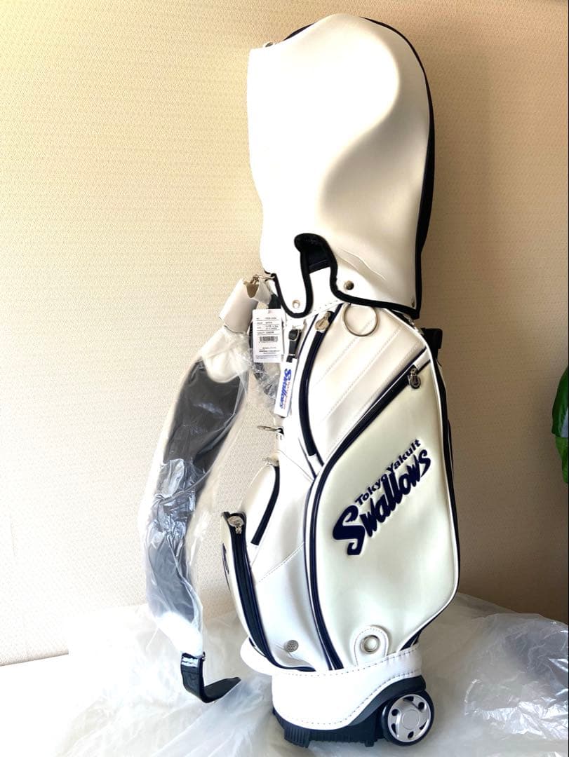 SALE ヤクルト　スワローズ　ゴルフ　キャディバッグ swallows カート
