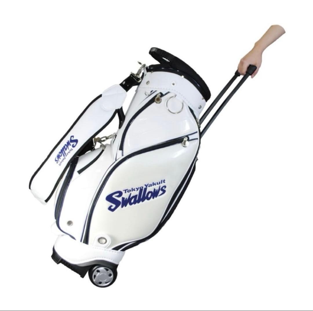 SALE ヤクルト　スワローズ　ゴルフ　キャディバッグ swallows カート