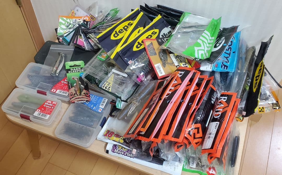 バス釣り引退セット　ソフトルアーセット