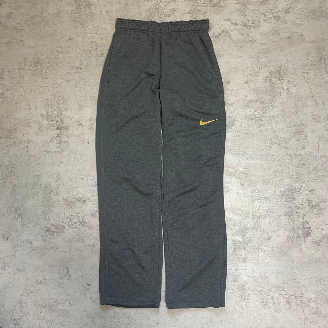 美品 NIKE セットアップ パーカー 金 刺繍 ロゴ グレー S 上下 ウェア
