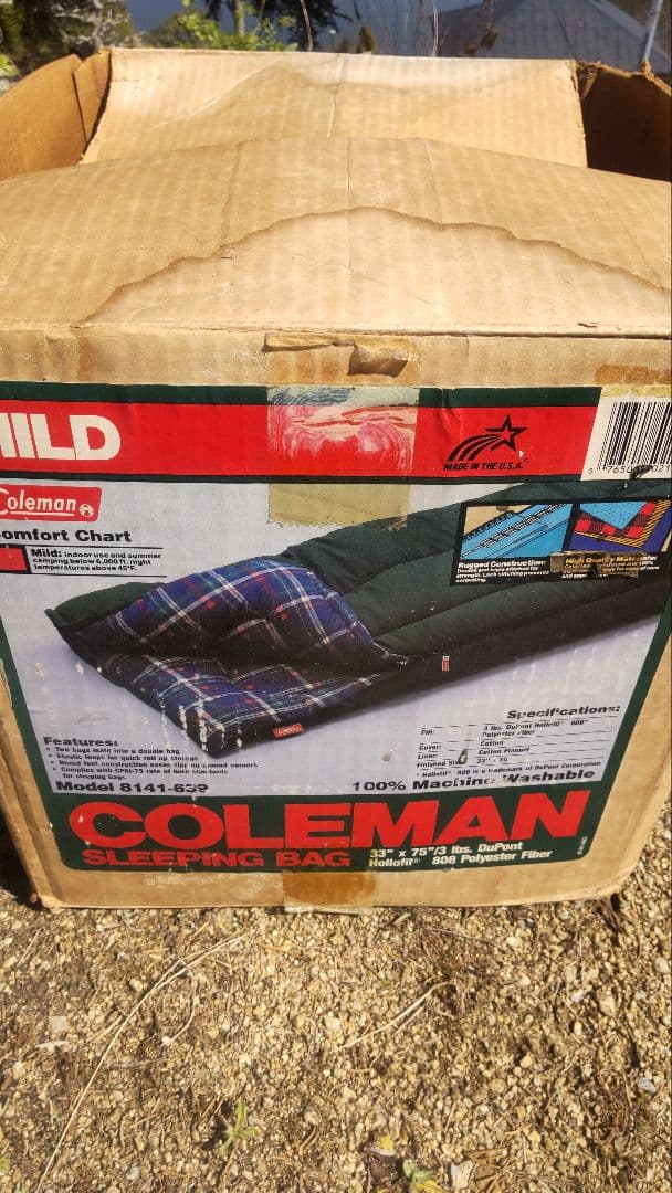COLEMAN ビンテージ ヴィンテージ 寝袋 新品 長期保管品 グリーン