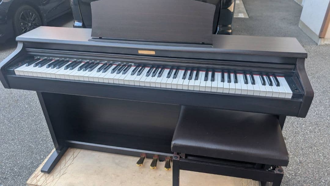 送料込み CN22 KAWAI 電子ピアノ 08年製 美品 ★COLORブラウン