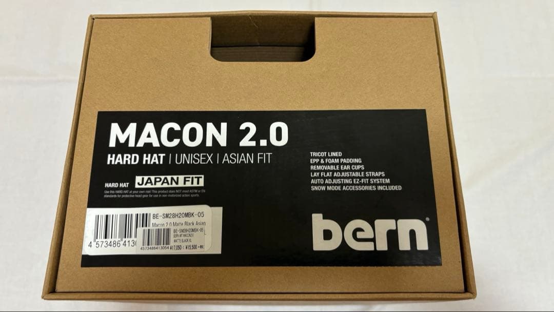 bern バーン MACON JAPAN FIT JPN Mマットブラック