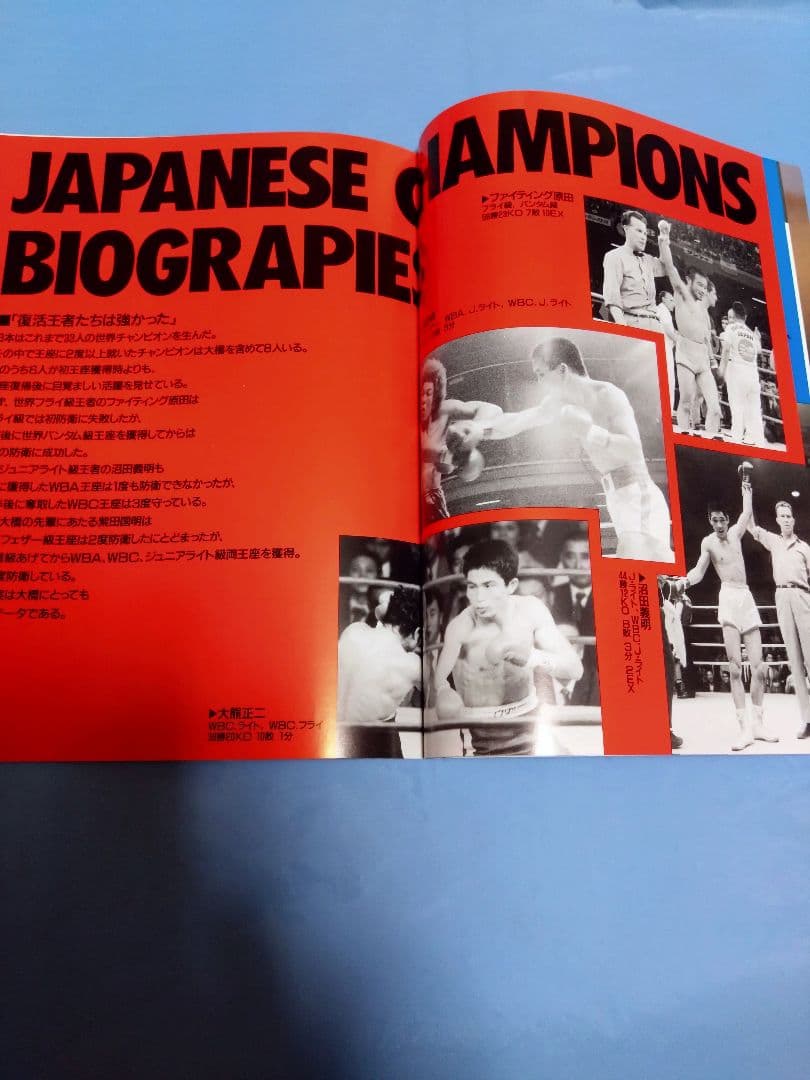 ボクシング パンフレット boxing program 大橋秀行✕チャナ