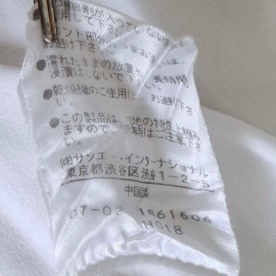 パーリーゲイツ モックネック 半袖 L相当 ホワイト 手洗い洗濯済