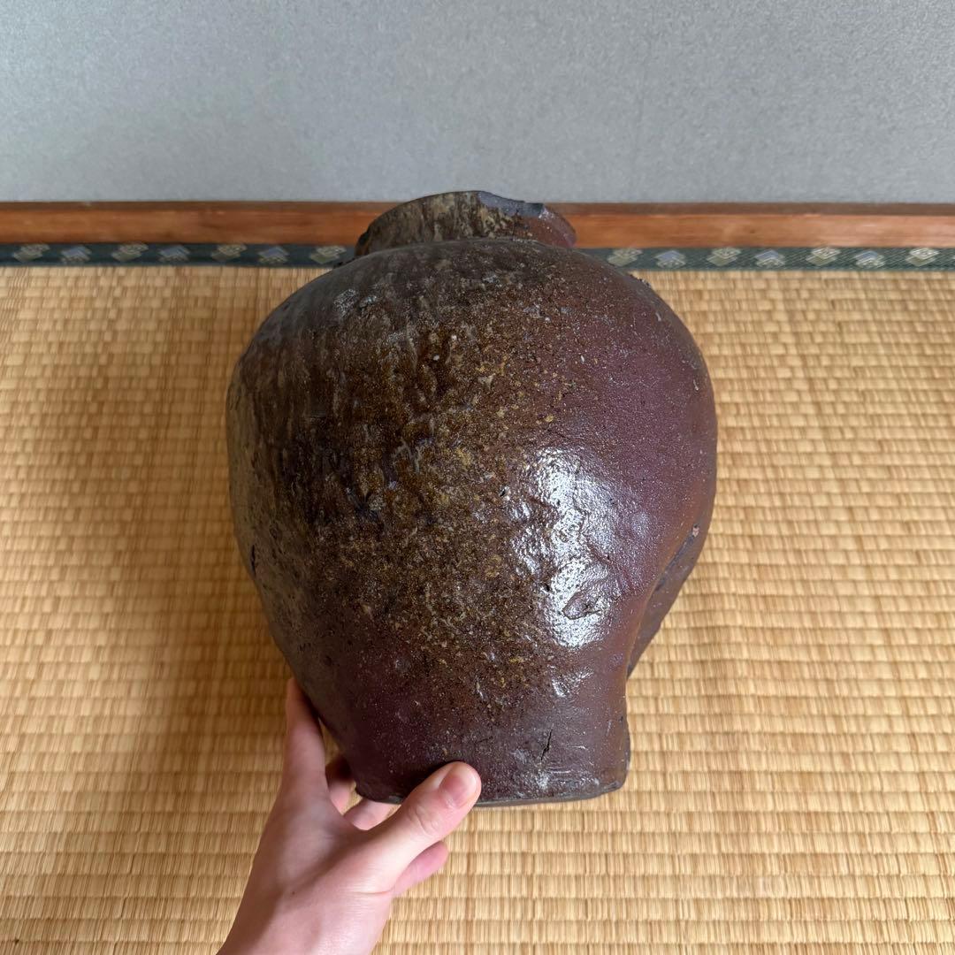 古常滑 自然釉 壺 種壺 桃山時代 古瀬戸 古備前 古信楽 古美術 骨董 古道具