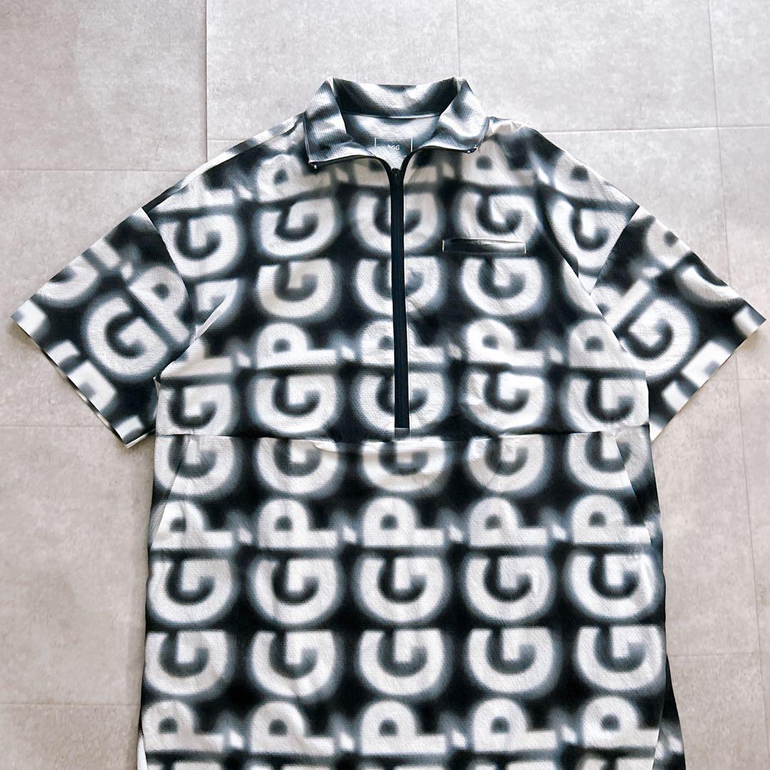 美品✨ パーリーゲイツ ポロシャツワンピース PGG 総柄 ストレッチ 24SS