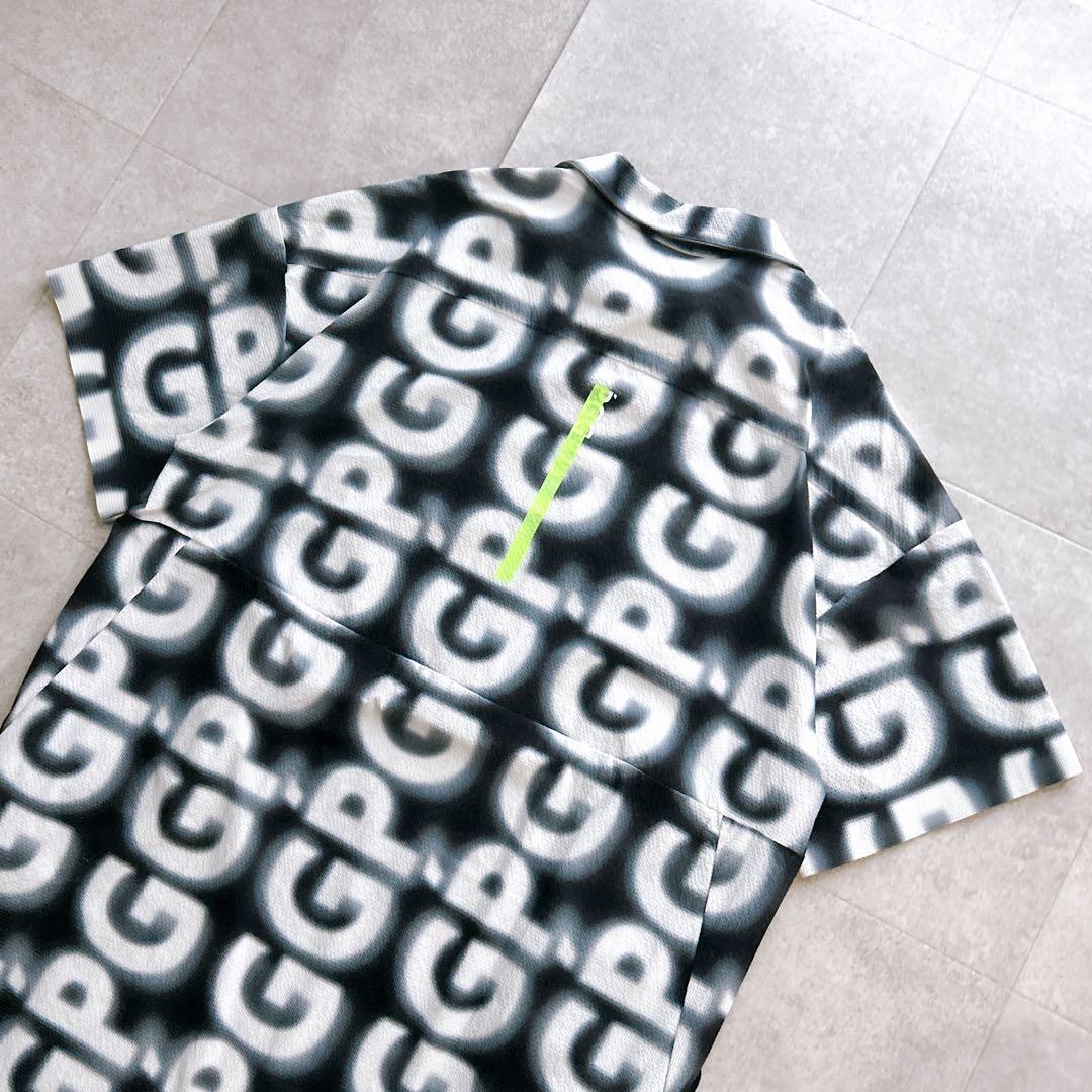 美品✨ パーリーゲイツ ポロシャツワンピース PGG 総柄 ストレッチ 24SS