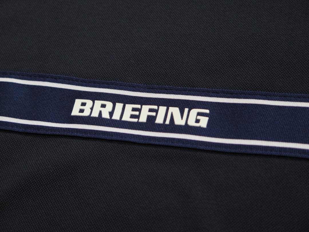 ⓂBRIEFING GOLFブリーフィングゴルフバックロゴラインシャツネイビー
