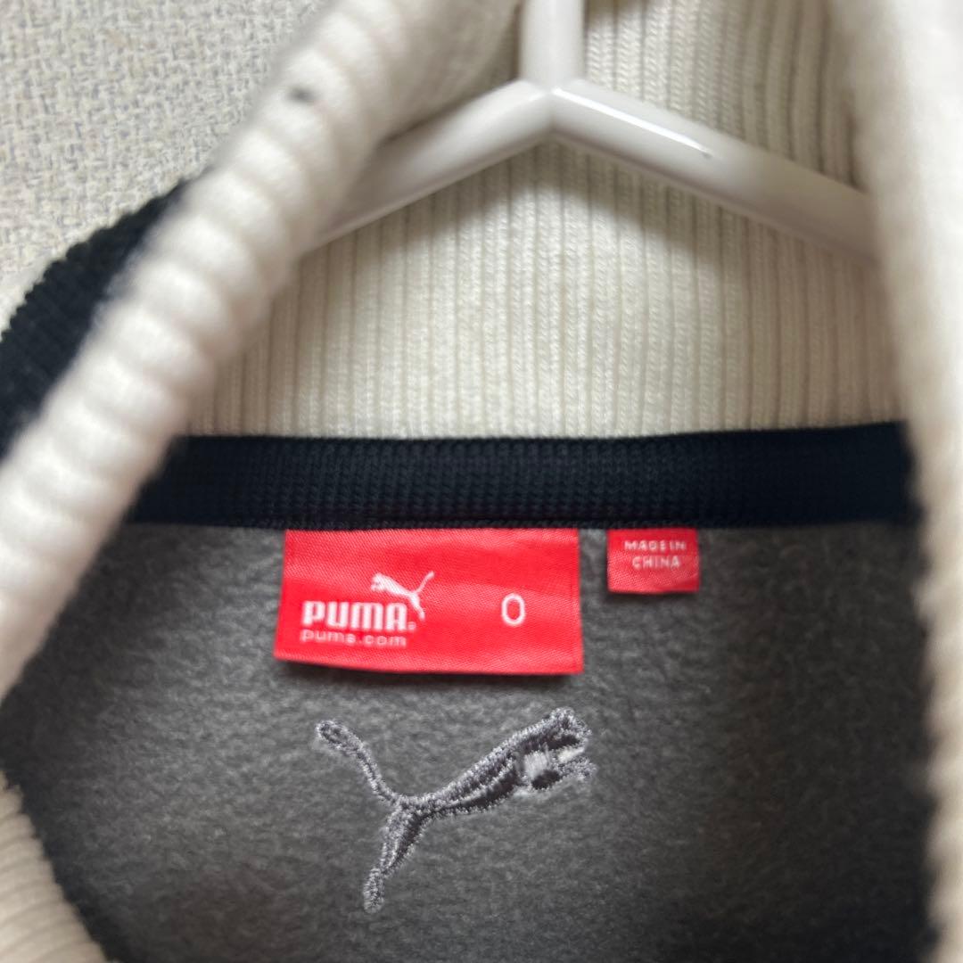 PUMA ジップアップジャケット サイズ0 黒/白