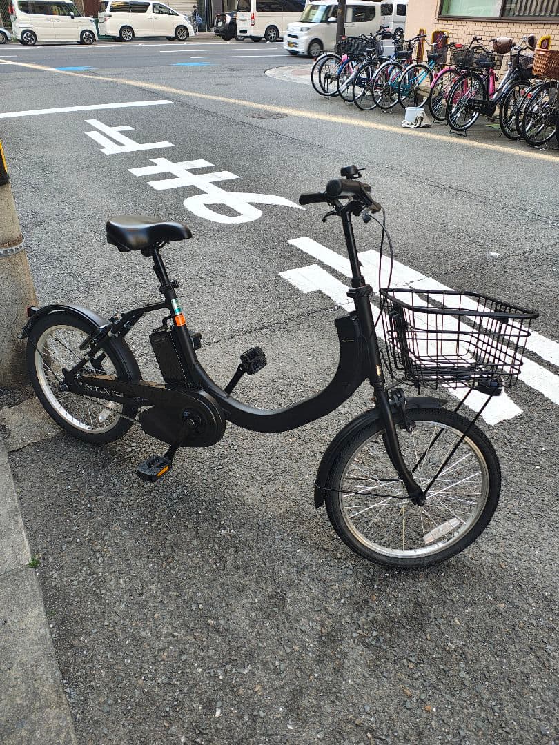 電動アシスト自転車 シティタイプ 黒 バスケット付き