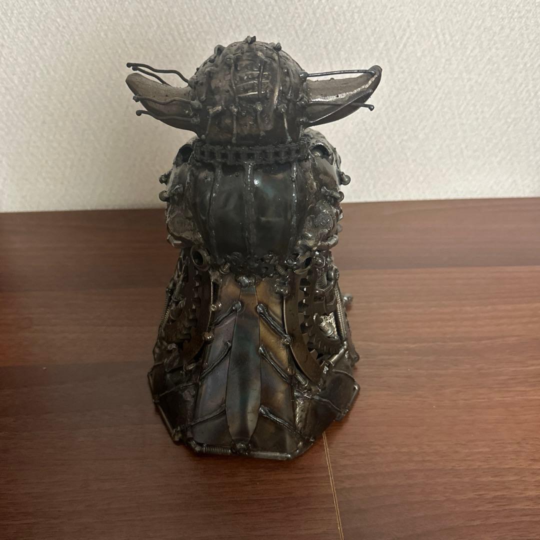 廃材アート　メタルアート　スターウォーズ　ヨーダ