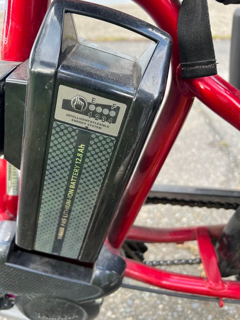名古屋発三人乗り電動アシスト自転車 チャイルドシート付き