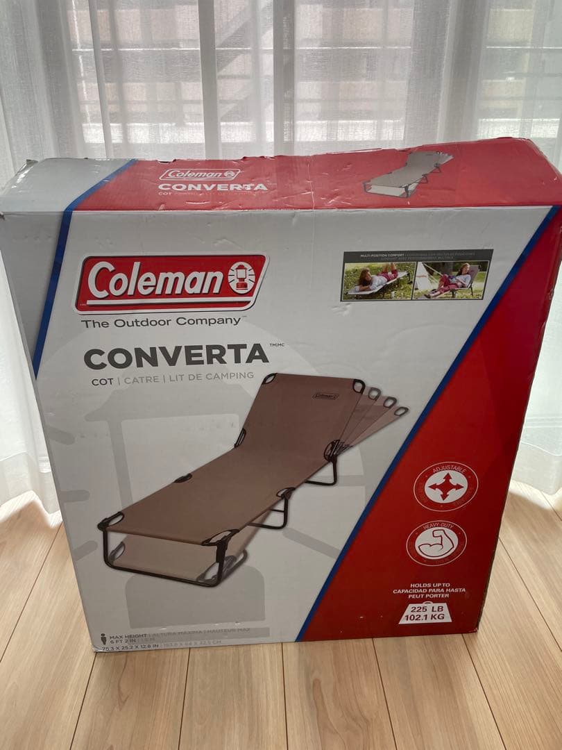 Coleman Converta コット ベージュ　付属パーツ付き