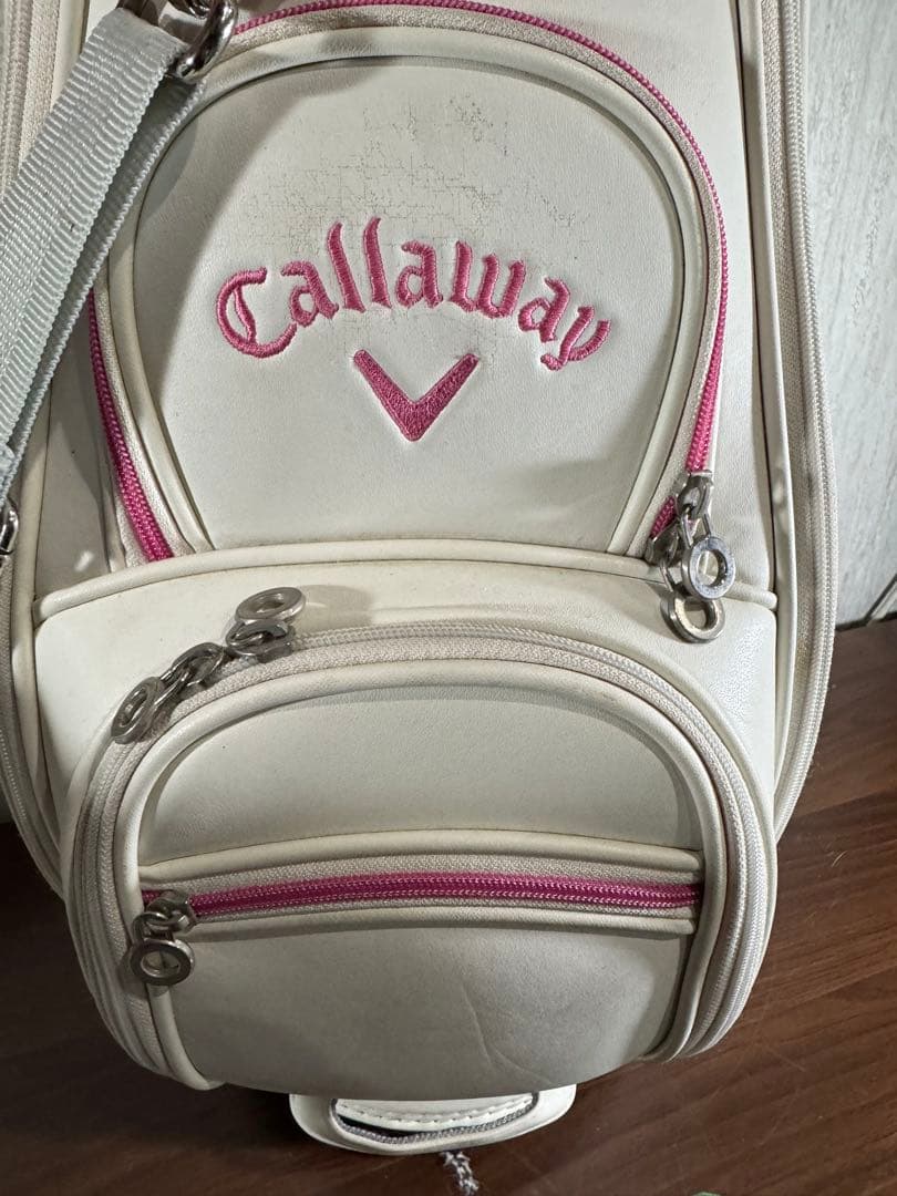 Callaway ゴルフバッグ・キャディバッグ ホワイト・ピンク　レディース