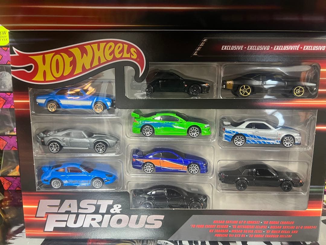 Hotwheels FAST&FURIOUS 10PACK ×11