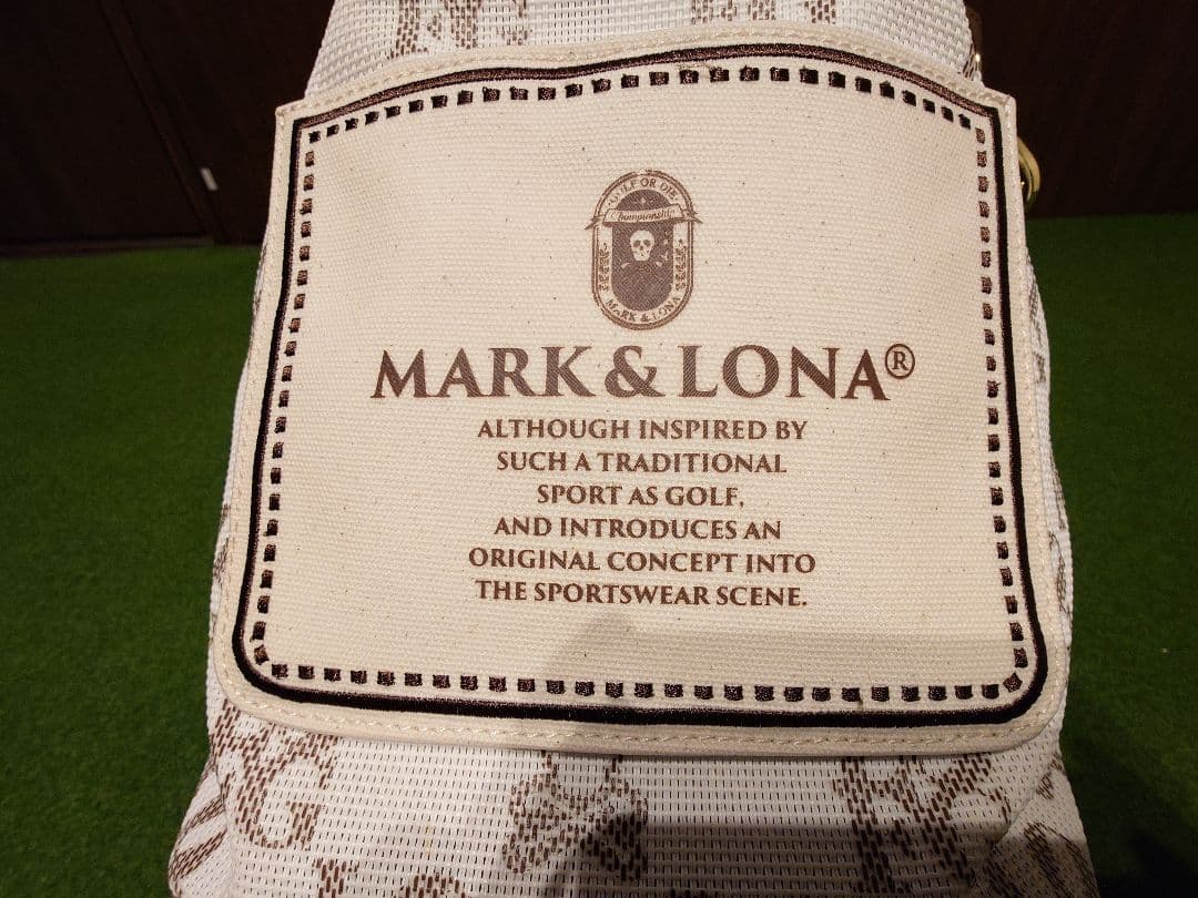 MARK & LONA バケットバッグ ホワイト/ブラウン