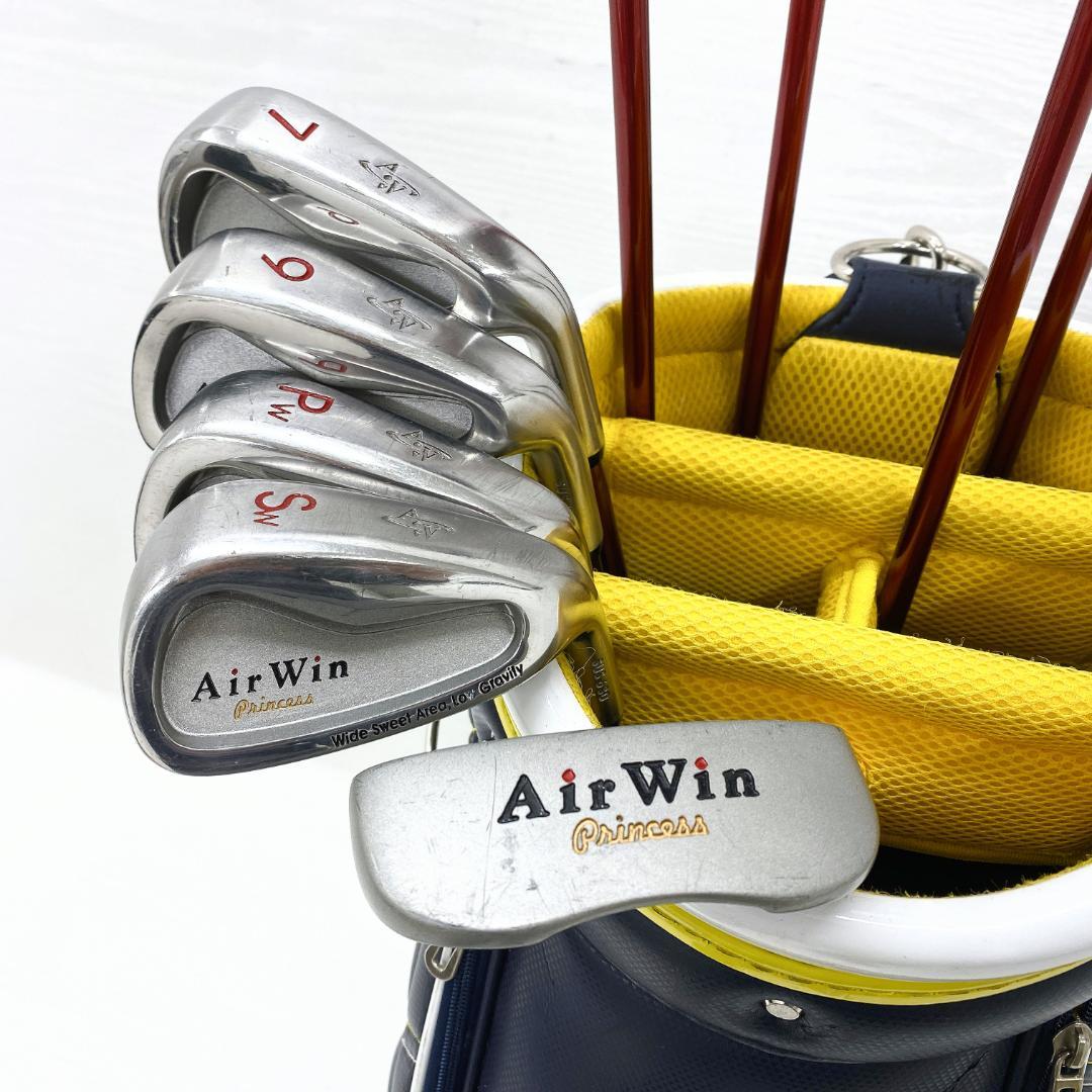 【初心者様推奨!!】 Air Win レディース ゴルフクラブ セット 9本 L