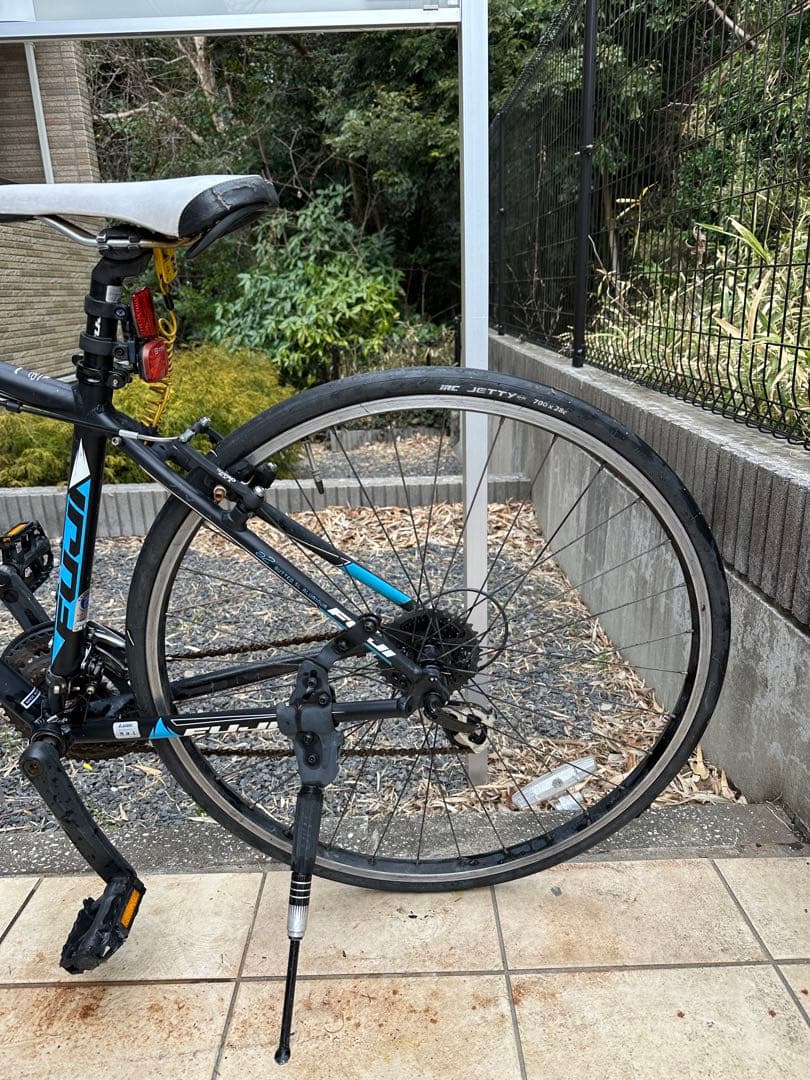 【mak417】FUJI SPARROWクロスバイク　スタンド付き