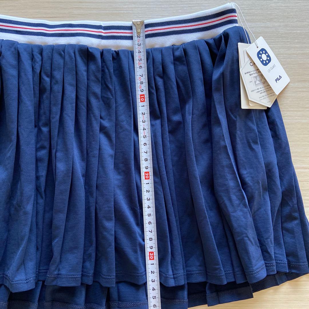 【新品】FILA テニスウェア プリーツスコート フィラネイビー11800円