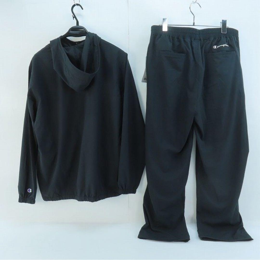 【新品】Champion／チャンピオン ジャージ上下 セットアップ ブラックXL
