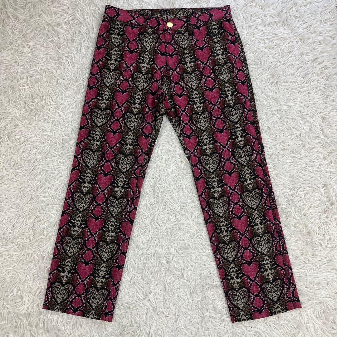 【美品】DANCE WITH DRAGON セットアップ 総柄 M パイソン