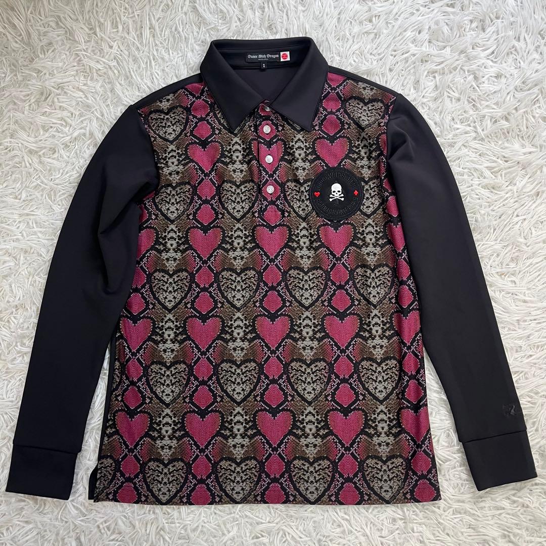 【美品】DANCE WITH DRAGON セットアップ 総柄 M パイソン