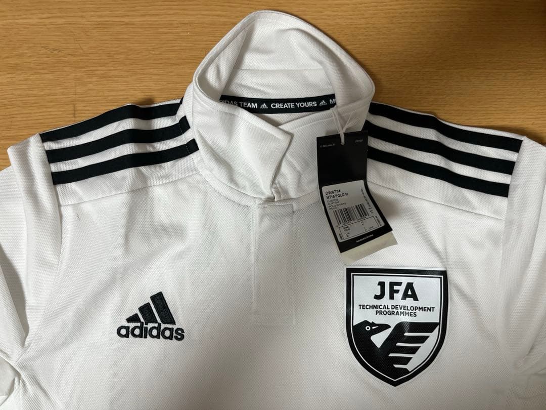 adidas JFA ホワイトシャツ Mサイズ