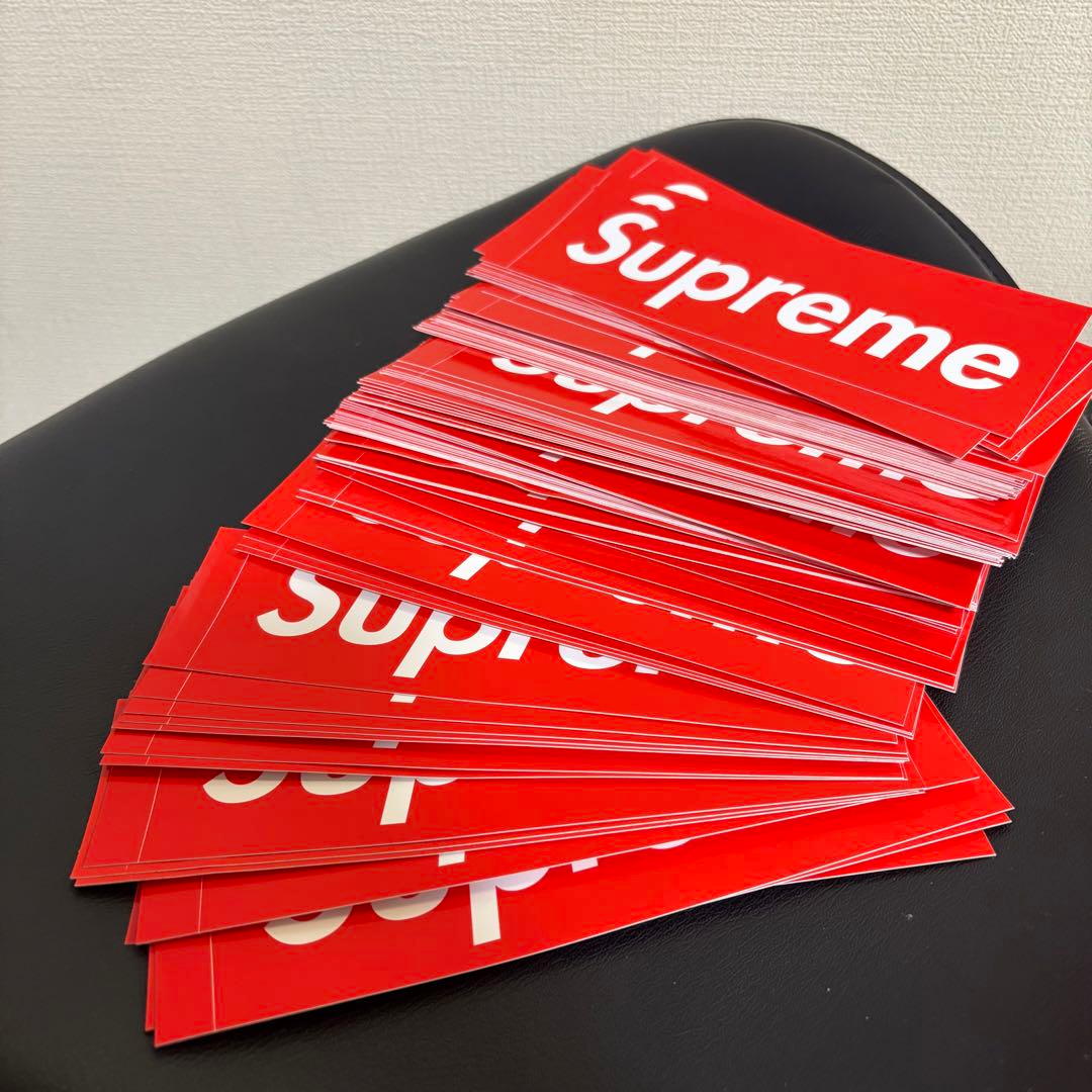 Supreme ステッカー 100枚 Box Logo Red BOGO