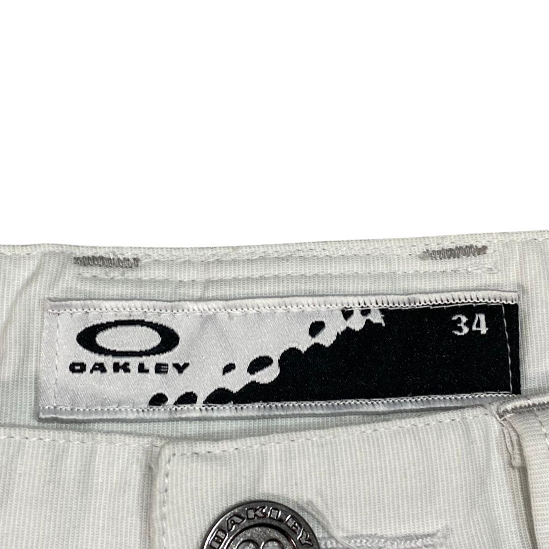 OAKLEY オークリー ハーフパンツ 34 パンツ ホワイト ゴルフ メンズ