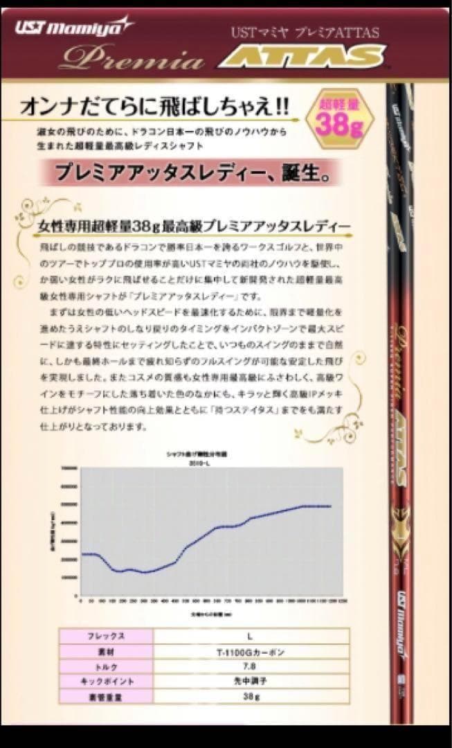 レディス高反発で ステルス パラダイム より飛ぶ♥ HB ガンマ プレミアレディ