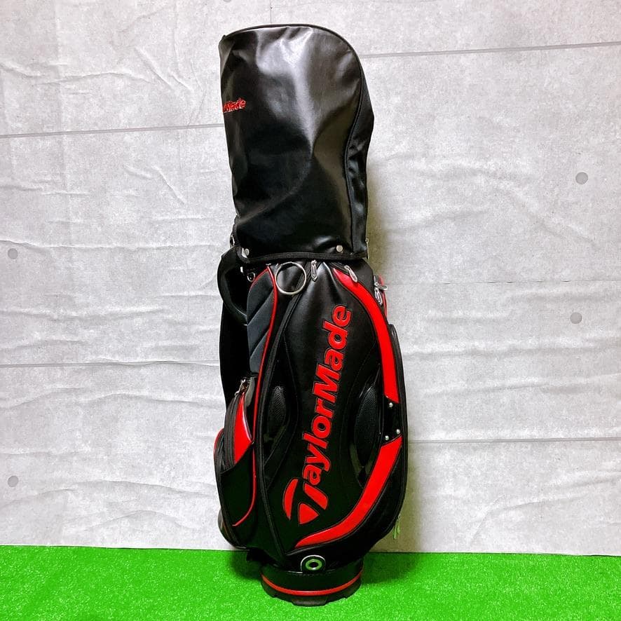 TaylorMade ゴルフ キャディバッグ 9型 5分割 カート式 ブラック