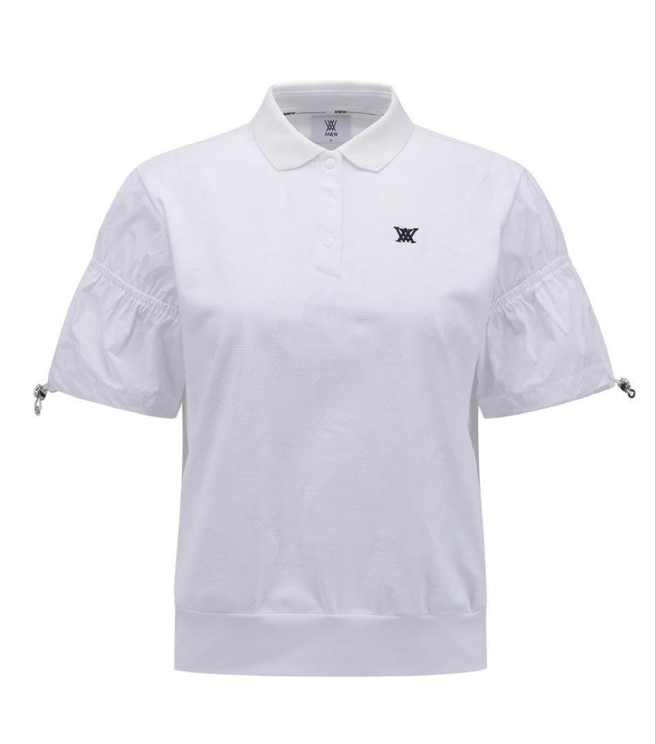 ☆ANEW GOLF☆JACQUARD HYBRID SHORT T-SHIRT
