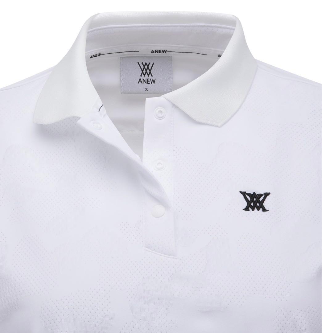 ☆ANEW GOLF☆JACQUARD HYBRID SHORT T-SHIRT
