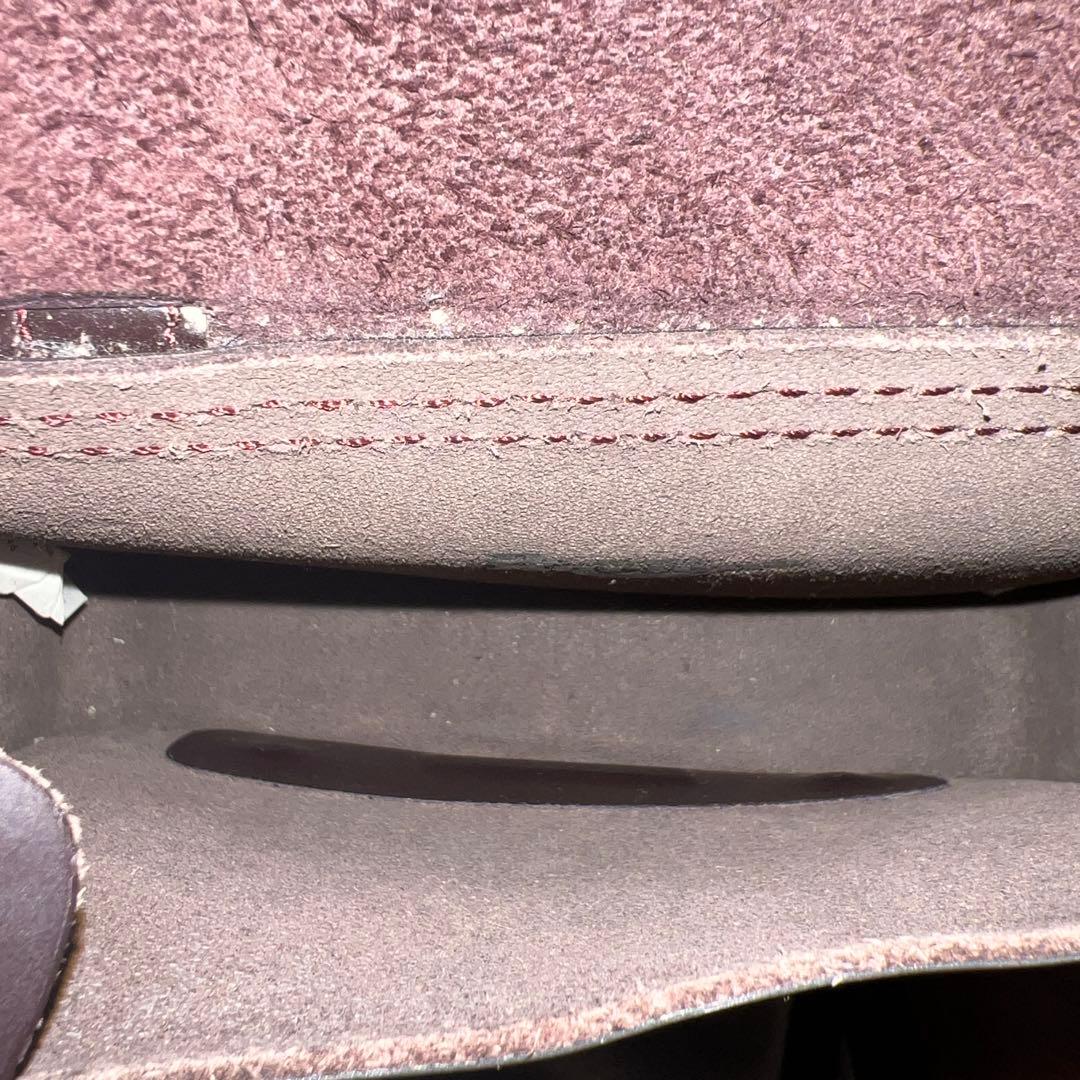 ダークブラウン レザー ショルダーバッグ