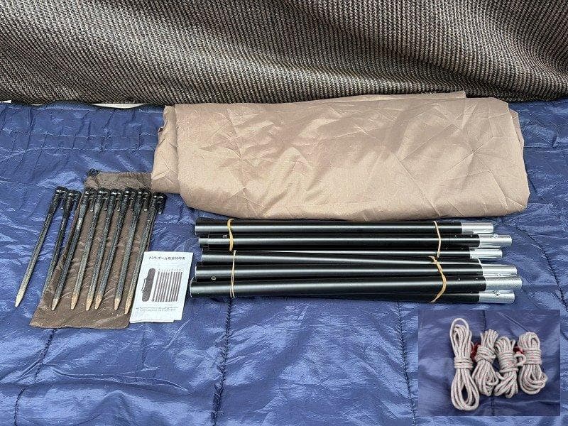 スノーピーク エルフィールド シールド ヘキサPro. ペグ ポール付き