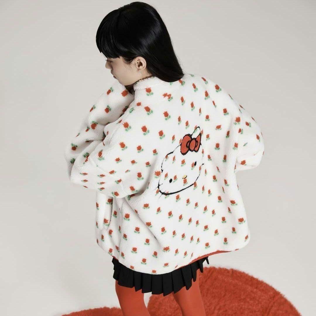 新品・韓国限定★スパオ　SPAO L　ハローキティ　サンリオ　フリース　アウター
