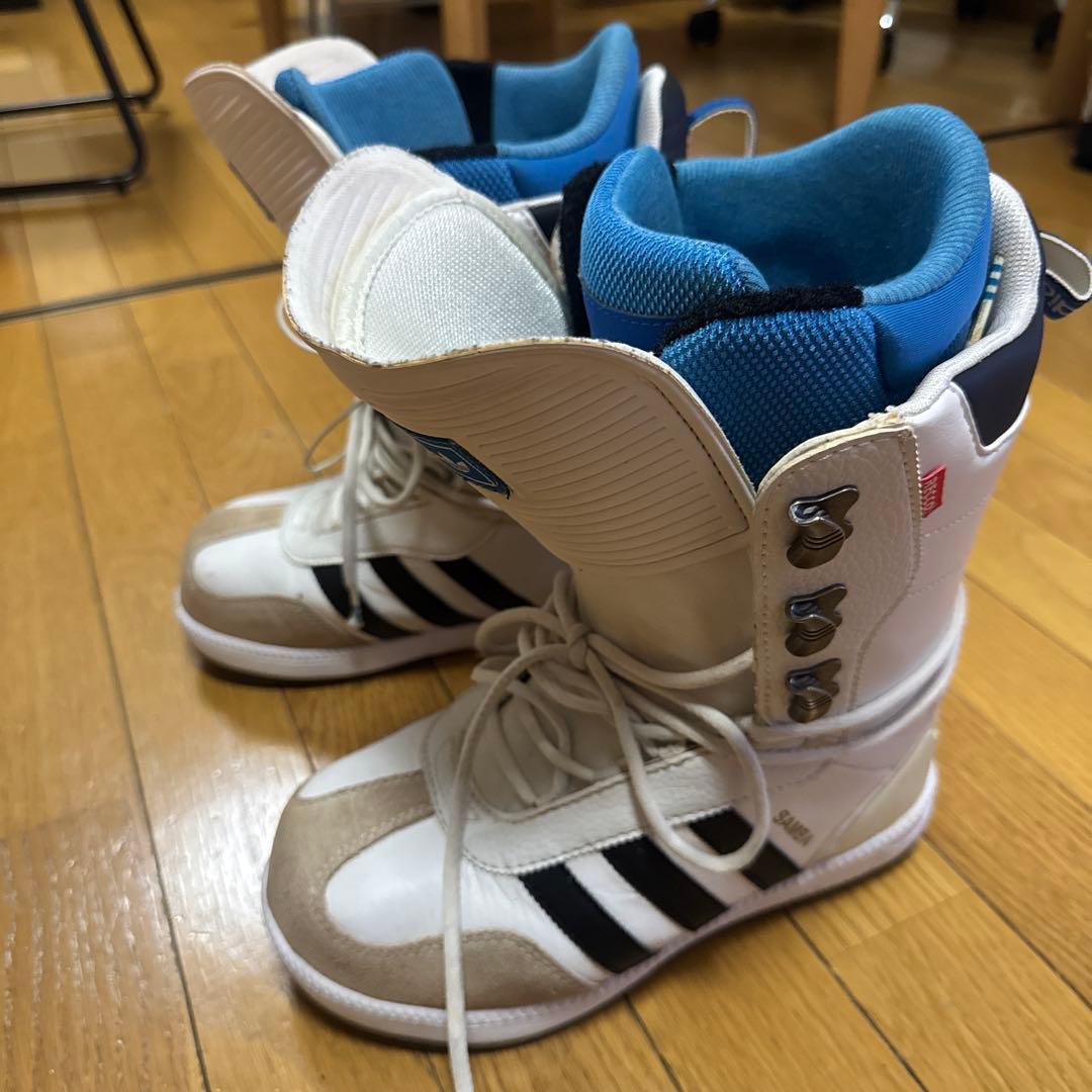 adidas スノーボードブーツ 25.5cm ホワイト/ブラック/ブルー