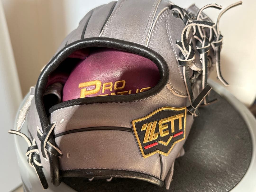 ZETT プロステイタス　軟式オーダーグラブ　ダークグレー　今宮モデル