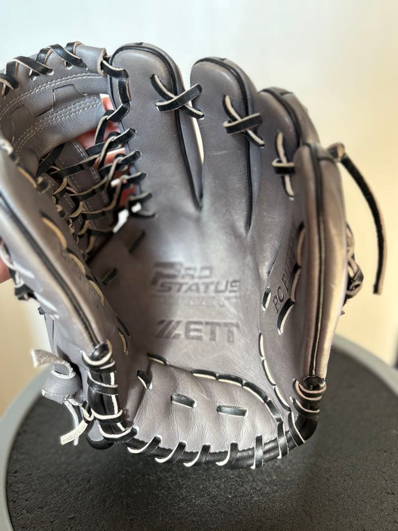 ZETT プロステイタス　軟式オーダーグラブ　ダークグレー　今宮モデル