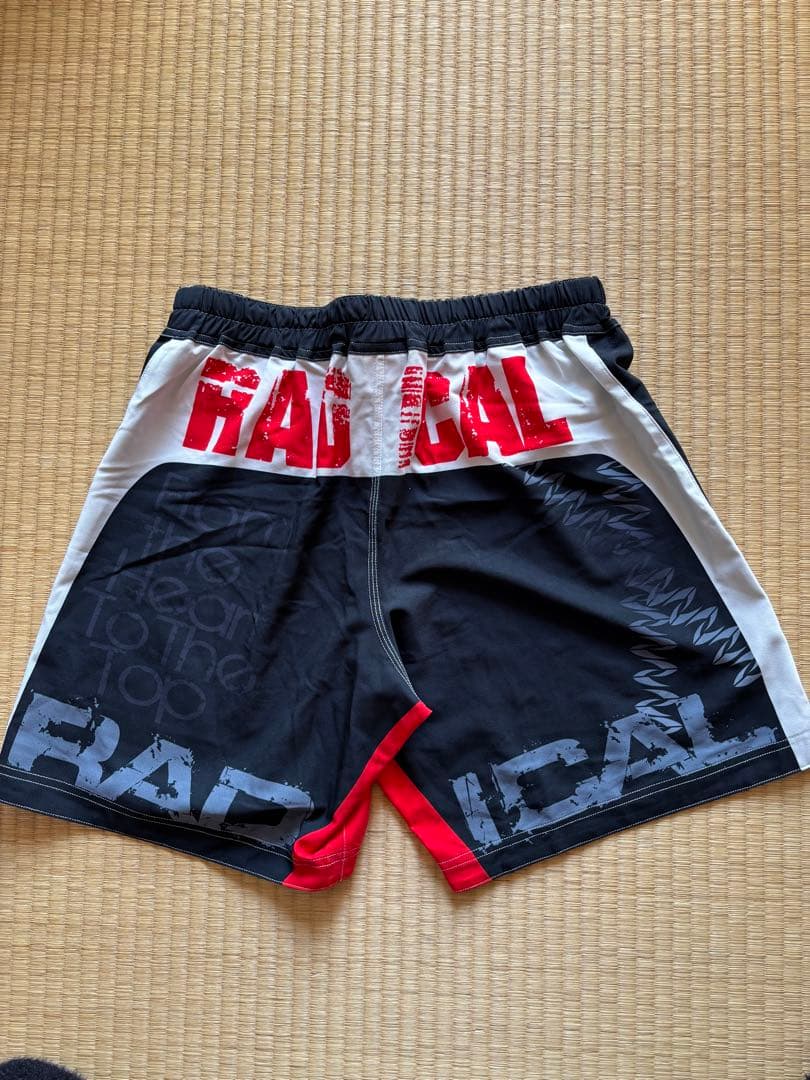 ラディカルフィットネス ウエスト刺繍ロゴ 白黒コンビパンツ
