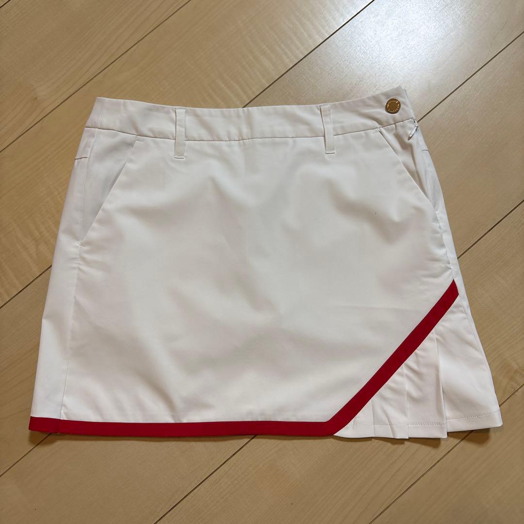 DESCENTE デサント　ゴルフ　モックネックシャツ　スカート　L 2点　美品