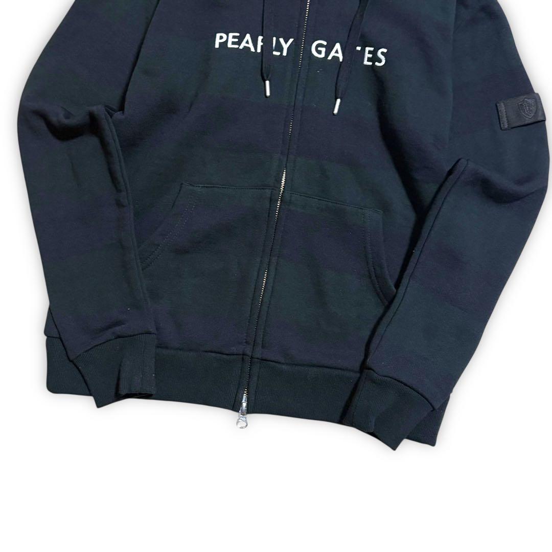 PEARLY GATES パーリーゲイツ　ボーダー ゴルフ スウェット パーカー