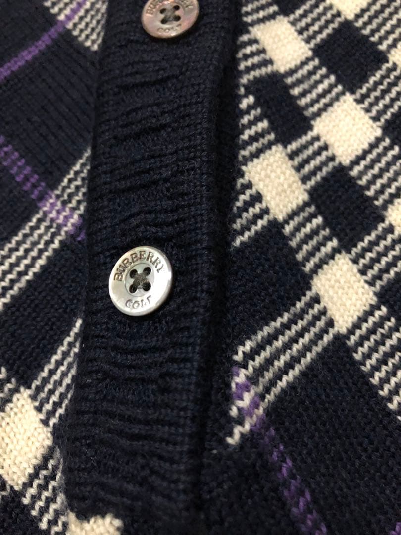 Burberry Golf チェック柄 ニットベスト