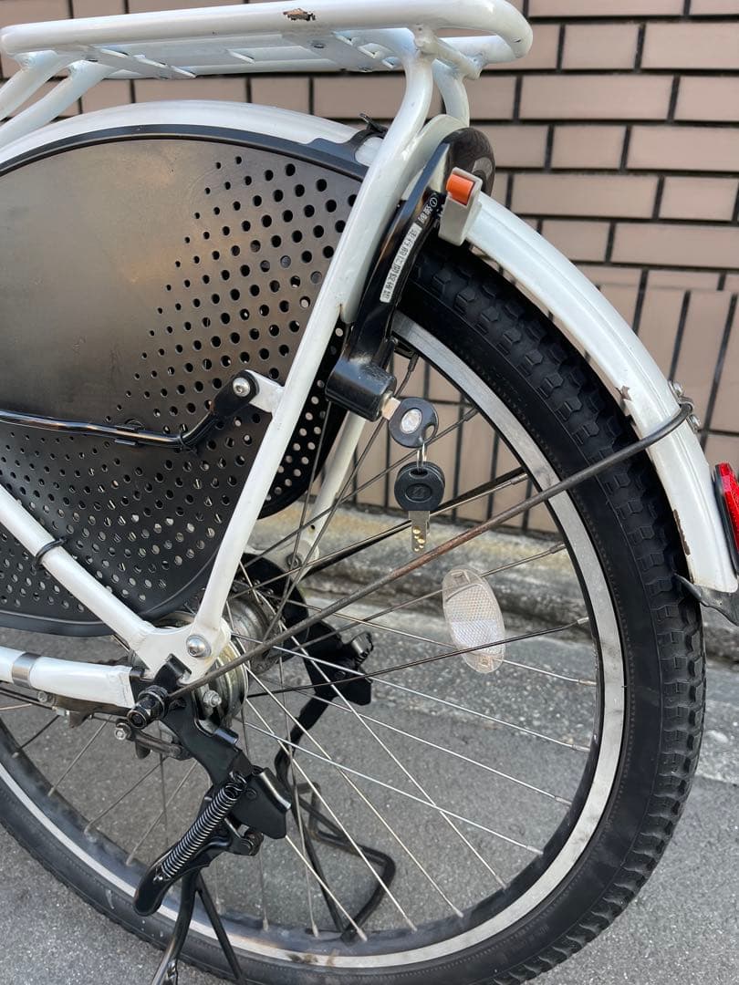 電動アシスト自転車 ホワイト シティタイプ
