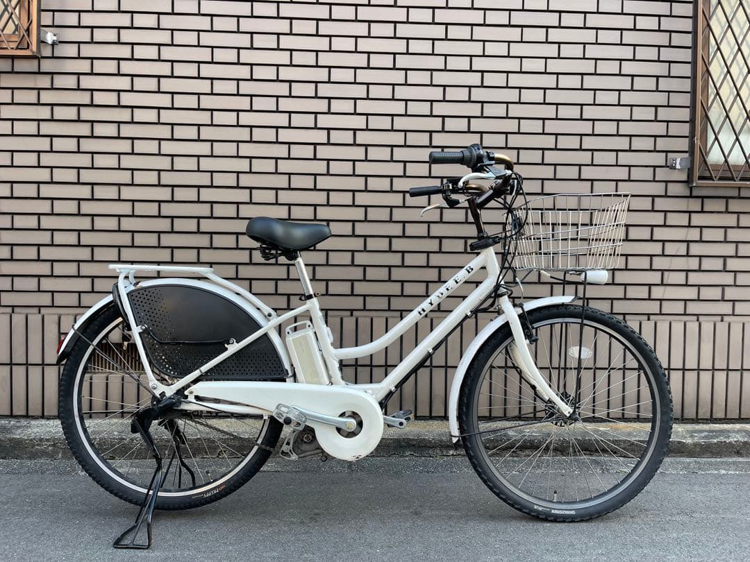 電動アシスト自転車 ホワイト シティタイプ