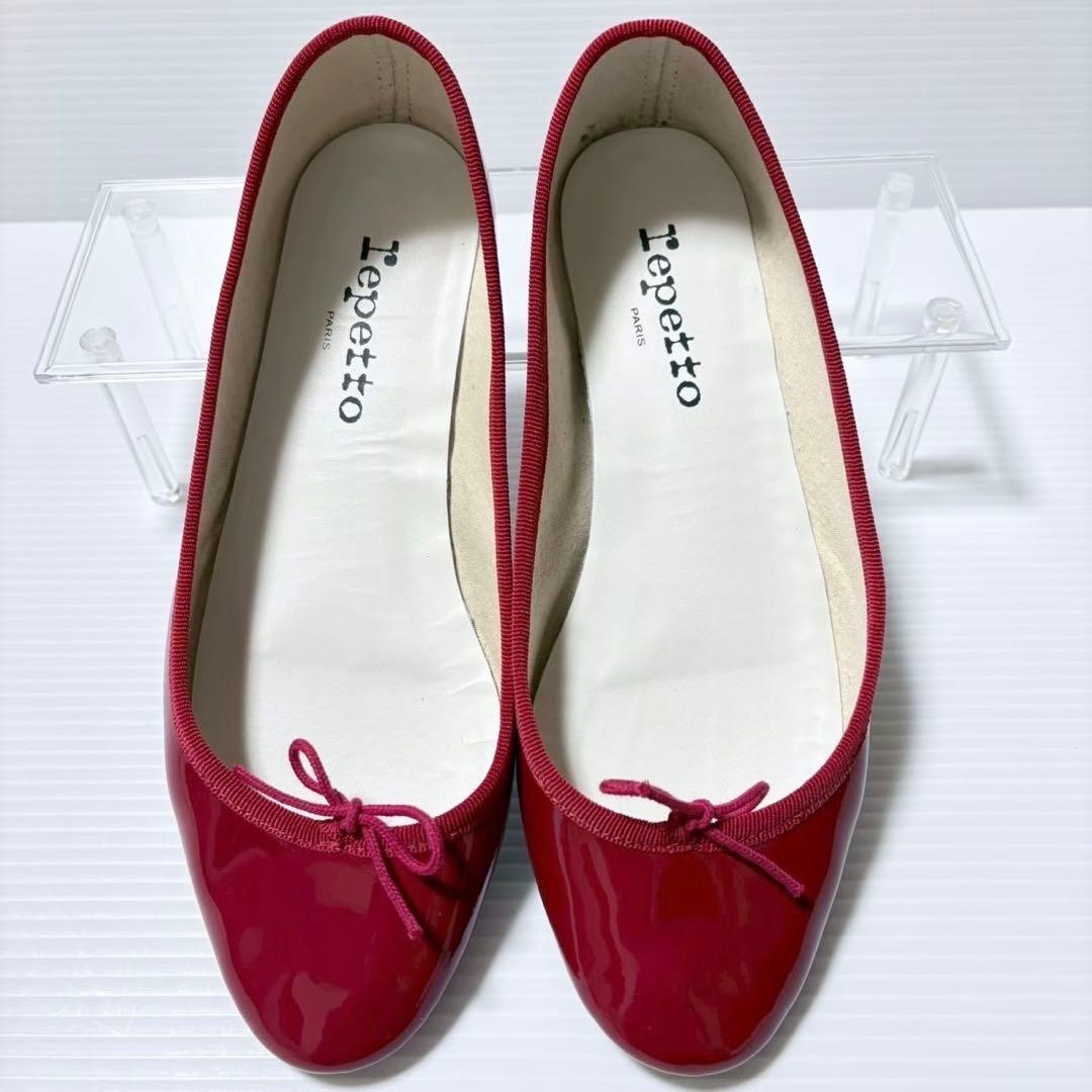 repetto レペット バレエシューズ フラット リボン 24.5cm